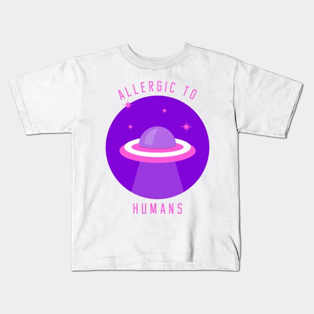 UFO don't like Humans Kids T-Shirt by ForEngineer